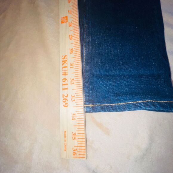 Rag & Bone Jeans Fit 2 Slim Mens Sz 29 Fits 32x34 Dark Blue Whiskering USA - Picture 7 of 14